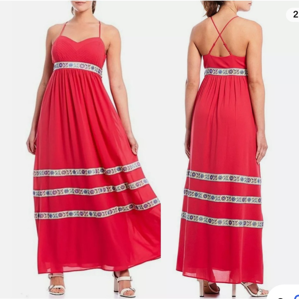 Size 8 Belle by Badgley Mischka maxi dress